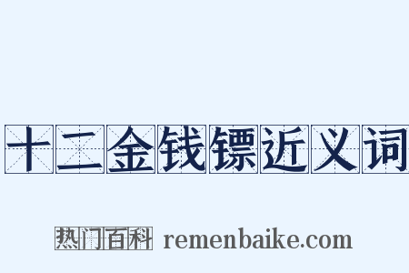 十二金钱镖近义词是什么意思的图片